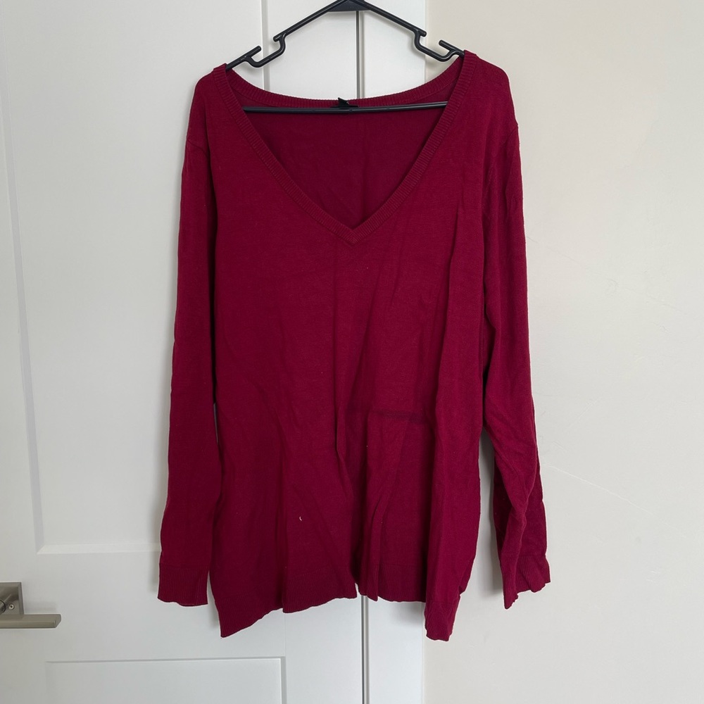 Maroon Long Sleeve Sweater